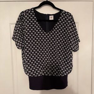 Cabi 5345 Elephant Parade Print Blouse
